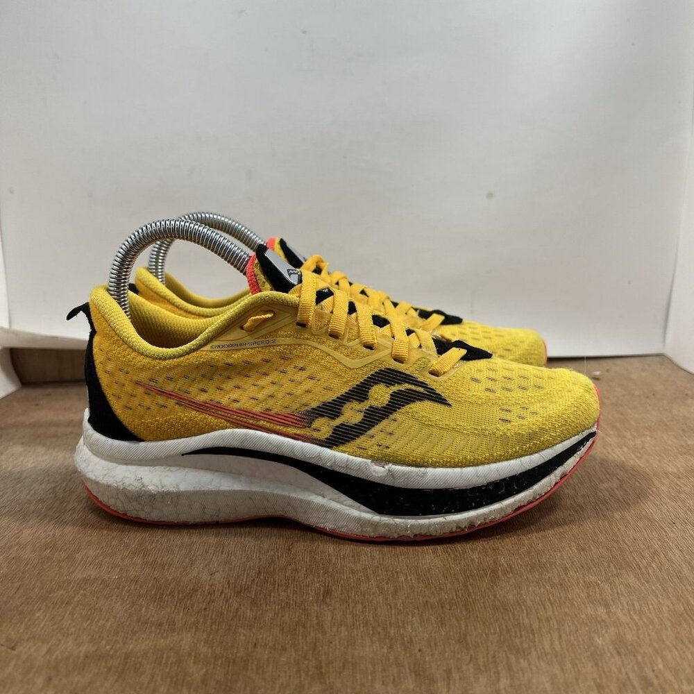 Saucony Endorphin Speed 2 Womens Running Shoes Sneakers Size 7 Yellow